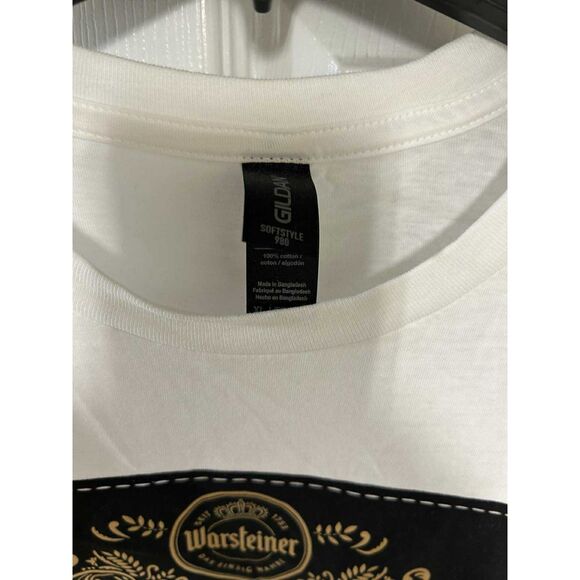 Gildan Soft Style Warsteiner Lederhosen T-Shirt Sz XL Oktoberfest - Picture 3 of 4